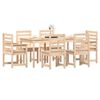 vidaXL Ensemble à manger de jardin 7 pcs bois massif de pin