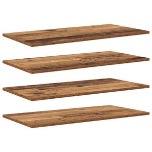 vidaXL &Eacute;tag&egrave;re &agrave; livres 3 niveaux 4 pc 80 x 40 x 1,5 cm Marron
