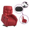 vidaXL Fauteuil inclinable Rouge Similicuir