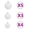 vidaXL Sapin de No&euml;l artificiel articul&eacute; 150 LED et boules 150 cm