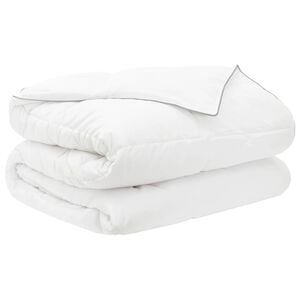 vidaXL Couette d'&eacute;t&eacute; 200 x 220 cm &Eacute;t&eacute; 150 gsm Fibre de bambou Blanc