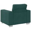 vidaXL Canap&eacute; 3 pcs Vert fonc&eacute; 219 x 80 x 82 cm Tissu en lin m&eacute;lang&eacute;