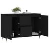 vidaXL Buffet noir 101,5x35x70 cm bois d&rsquo;ing&eacute;nierie