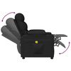 vidaXL Fauteuil &eacute;lectrique de massage Noir Tissu