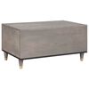 vidaXL Table basse Gris 80 x 50 x 40 cm Bois de mangue massif
