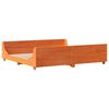 vidaXL Cadre de lit sans matelas cire marron 180x200cm bois pin massif