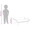 vidaXL Canapé pour enfants crème 70x40x24 cm tissu