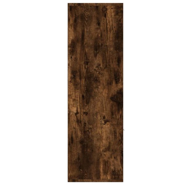 vidaXL Armoire à livres Chêne fumé 98x30x98 cm