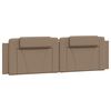 vidaXL Cadre de lit Viana sans matelas cappuccino 180x200 cm similicuir