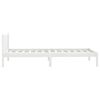 vidaXL Cadre de lit sans matelas blanc bois massif 100x200 cm