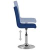 vidaXL Tabouret de bar Bleu Tissu