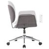 vidaXL Chaise pivotante de bureau Gris Tissu