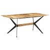 vidaXL Table à manger 180x90x76 cm Bois de manguier massif