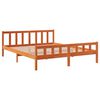 vidaXL Cadre de lit sans matelas cire marron 180x200cm bois pin massif