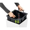 LECHUZA Jardini&egrave;re CUBICO Cottage 30 ALL-IN-ONE Blanc
