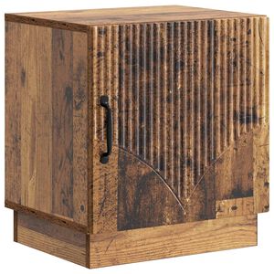 vidaXL Table de chevet Bois ancien 43 x 34,5 x 47 cm Bois d'ing&eacute;nierie