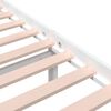 vidaXL Cadre de lit sans matelas blanc bois massif 160x200 cm
