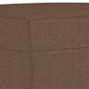 vidaXL Ensemble de canap&eacute;s 4 pcs avec coussins Marron Tissu