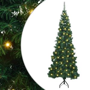 vidaXL Arbre de No&euml;l artificiel d'angle Vert 180 cm PVC et m&eacute;tal