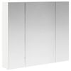 vidaXL Armoire Miroir de Salle de Bain Blanc 80 x 14.5 x 70 cm