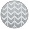 vidaXL Tapis d'ext&eacute;rieur ARAKIL gris &Oslash;120 cm PP