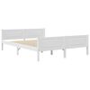 vidaXL Cadre de lit sans matelas blanc bois de pin massif 140x200 cm