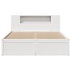 vidaXL Cadre de lit sans matelas blanc 160x200 cm bois de pin massif