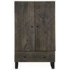 vidaXL Buffet noir 60x33x100 cm bois de manguier massif