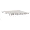 vidaXL Auvent r&eacute;tractable Gris clair et blanc 4,5 &times; 3 m