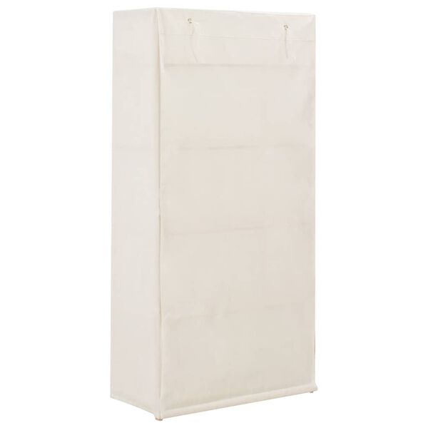 vidaXL Garde-robe Blanc 79 x 40 x 170 cm Tissu