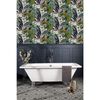 DUTCH WALLCOVERINGS Papier peint Passion Flower Blanc et vert