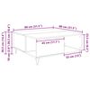 vidaXL Table basse Bois Ancien 80 x 80 x 36,5 cm Bois d'ing&eacute;nierie
