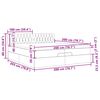vidaXL Cadre de lit ottoman avec matelas gris fonc&eacute; 200x200 cm velours