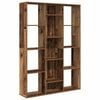 vidaXL S&eacute;parateur de pi&egrave;ce/biblioth&egrave;que vieux bois 100x24x140 cm