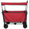 vidaXL Chariot &agrave; Main Pliable Rouge 105 x 56,5 x 116 cm Tissu Oxford