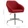 vidaXL Chaises pivotantes &agrave; manger lot de 6 rouge bordeaux tissu
