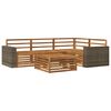 vidaXL Ensemble de canap&eacute;s d'ext&eacute;rieur 5 pc Naturel