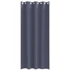 vidaXL Rideaux occultants avec anneaux 2 pcs Anthracite 225 x 140 cm