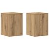 vidaXL Supports pour plantes 2 pcs ch&ecirc;ne artisanal bois d'ing&eacute;nierie