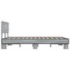 vidaXL Cadre de lit sans matelas sonoma gris 135x190 cm