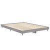 vidaXL Cadre de lit sans matelas sonoma gris 135x190 cm