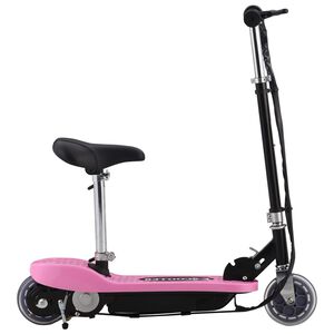 vidaXL Trottinette &eacute;lectrique avec si&egrave;ge 120 W Rose