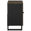 vidaXL Armoire de lavabo noir 62x33x58 cm bois massif de manguier