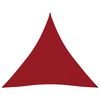 vidaXL Voile de parasol tissu oxford triangulaire 4x4x4 m rouge