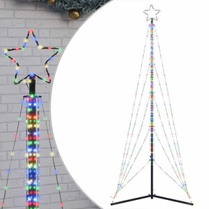 vidaXL Sapin de No&euml;l &agrave; LED 525 LED color&eacute;es 302 cm