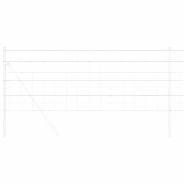 vidaXL Clôture de prairie Gris 0.8 x 10 m Acier