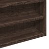 vidaXL Armoire &agrave; vitrine ch&ecirc;ne marron 60x8,5x58 cm bois d'ing&eacute;nierie