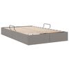 vidaXL Lit de Rangement avec matelas Taupe 120 x 200 cm tissu