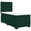 vidaXL Sommier &agrave; lattes de lit avec matelas Vert fonc&eacute; 90x200 cm