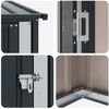 vidaXL Cabanons de jardin Anthracite 103 x 74 x 200 cm M&eacute;tал
